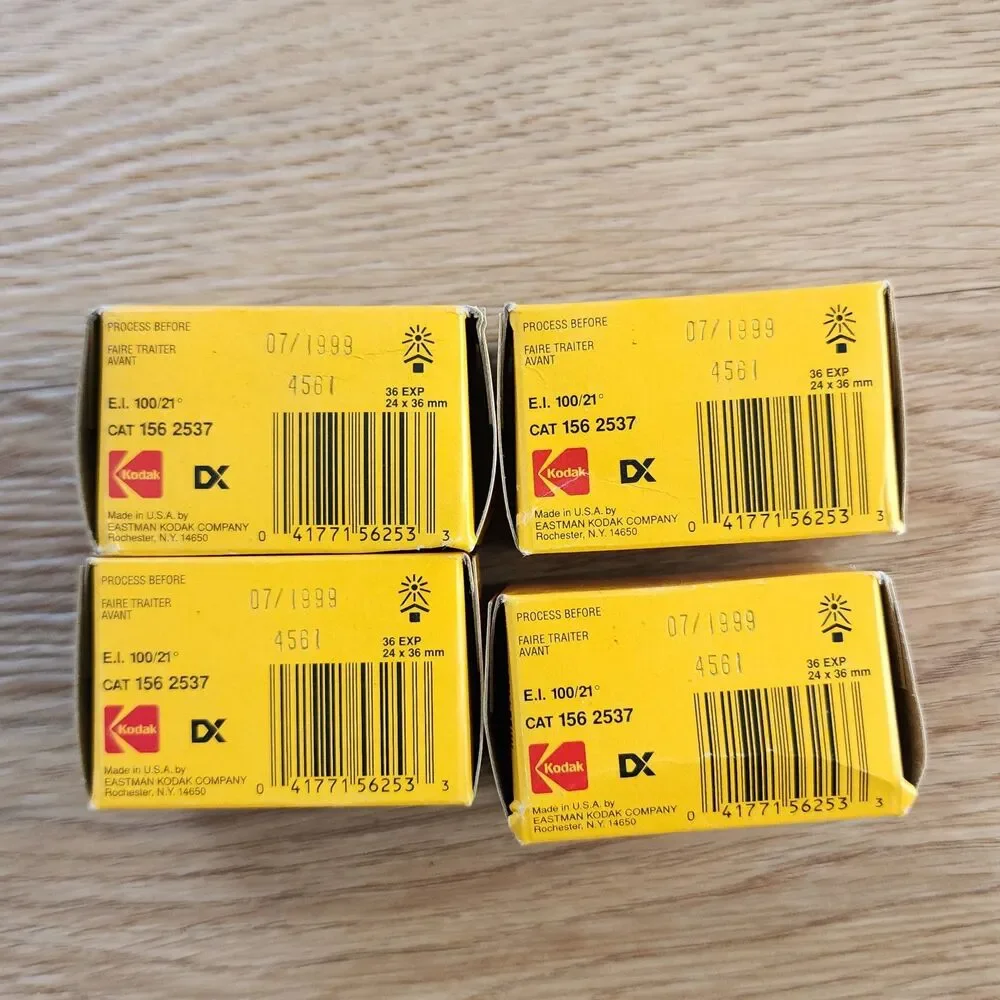KODAK TMAX 100 PROFESSIONAL TMX 135-36 EXPIRED 1999 New Sealed (Lot Of 4)